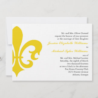Fleur de Lis Invitation