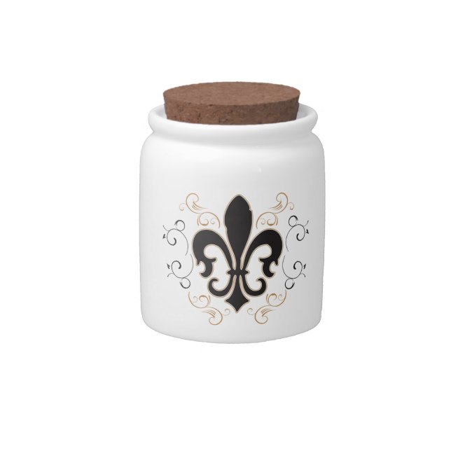 fleur de lis jar (Front)