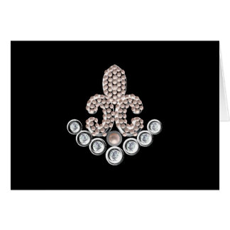 Fleur De Lis-jewelled Cards
