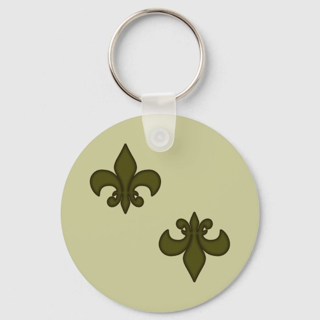 Fleur de Lis Keychain (Front)