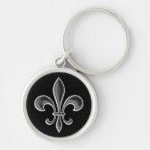 Zazzle Flag of New Orleans, Louisiana Keychain, Adult Unisex, Size: 2, White/Red/Midnight Blue