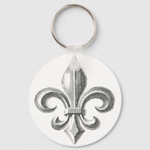 Fleur de Lis Keychain