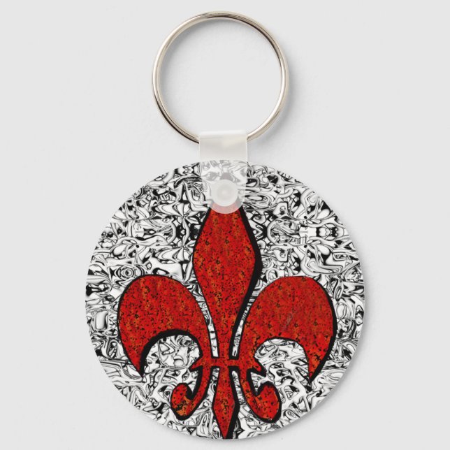 fleur de lis keychain (Front)