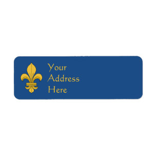 Fleur-de-lis Label