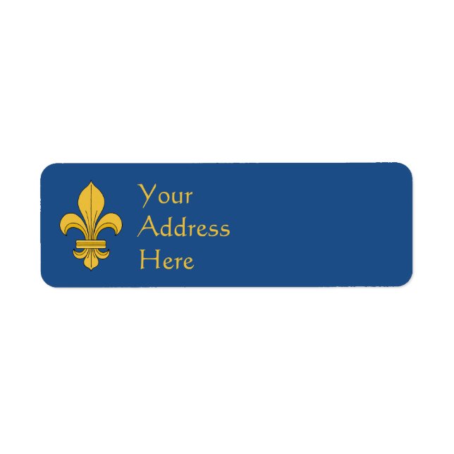Fleur-de-lis Label (Front)
