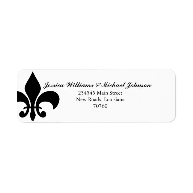 Fleur de Lis Label (Front)