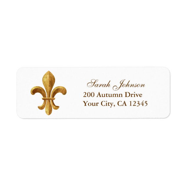 Fleur-de-lis Label (Front)