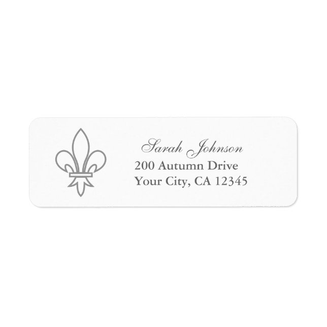 Fleur-de-lis Label (Front)