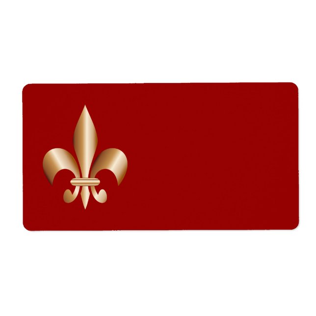 Fleur de lis label (Front)