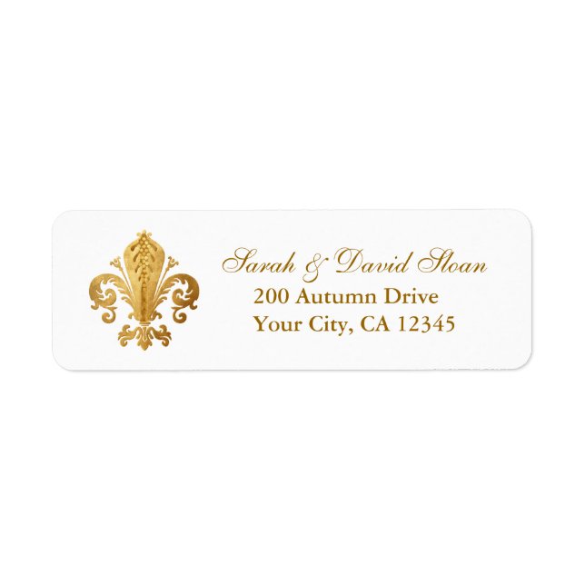 Fleur-de-lis Label (Front)