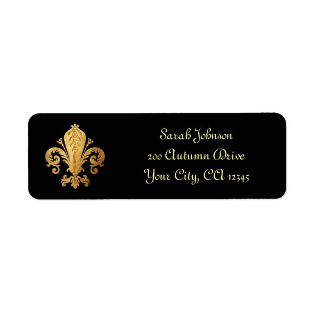 Fleur-de-lis Label (Front)