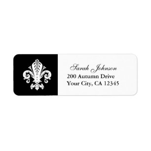 Fleur-de-lis Label