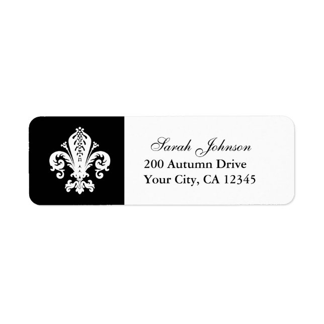 Fleur-de-lis Label (Front)