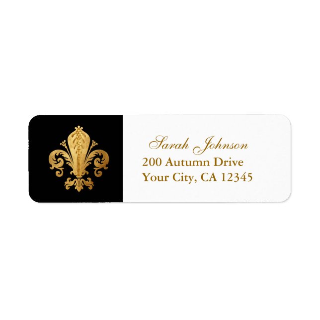 Fleur-de-lis Label (Front)