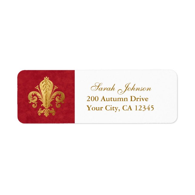 Fleur-de-lis Label (Front)