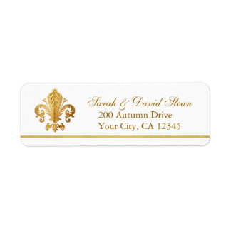 Fleur-de-lis Label