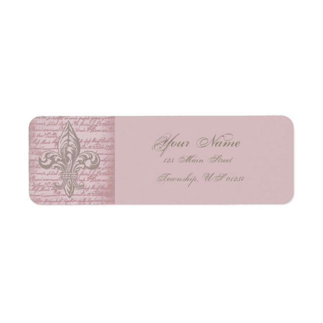 Fleur de Lis Label (Front)