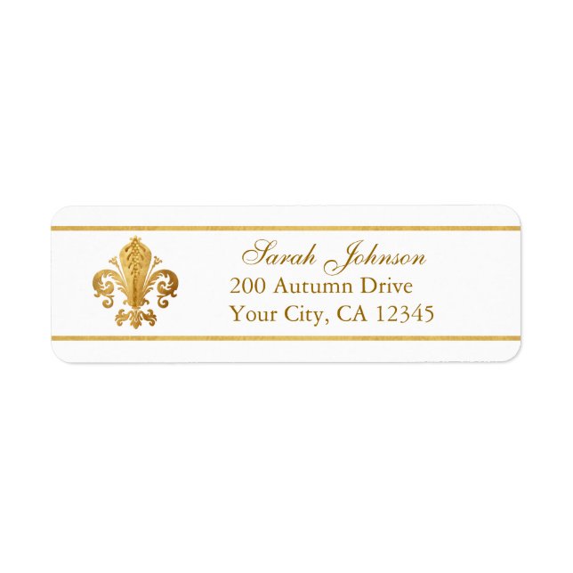 Fleur-de-lis Label (Front)