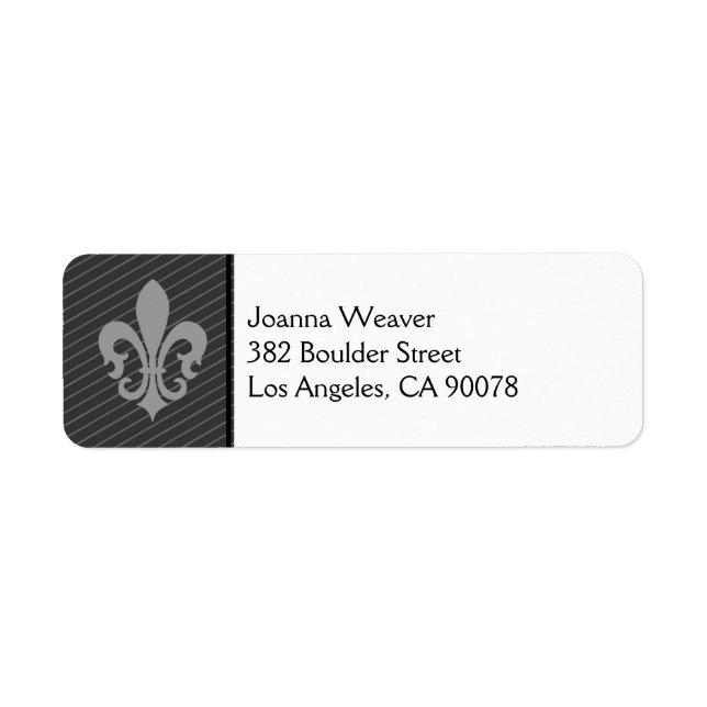 Fleur de Lis Label (Front)