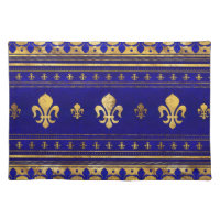 Fleur-de-lis  - Lapis Lazuli and Gold