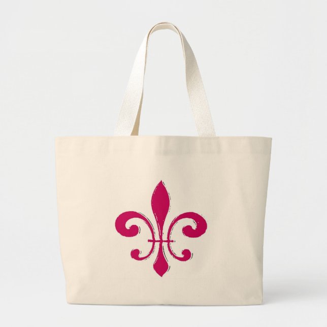 Fleur De Lis Large Tote Bag (Front)