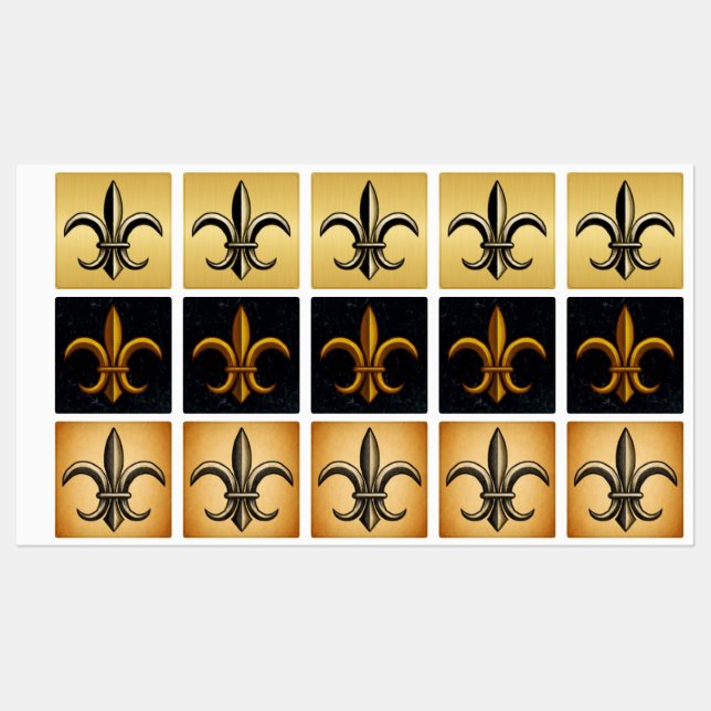 Fleur De Lis Lebels Labels (Sheet)