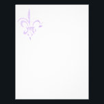 Fleur De Lis Letterhead<br><div class="desc">Professional letterhead that would look great for any business or social letters.</div>