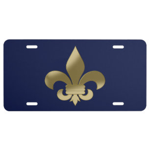 Fleur de Lis License Plate
