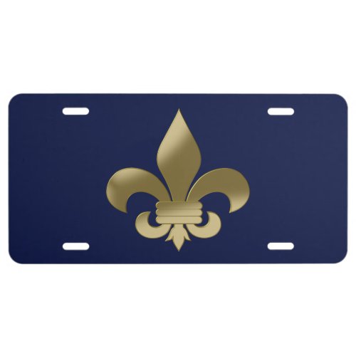 Fleur de Lis License Plate