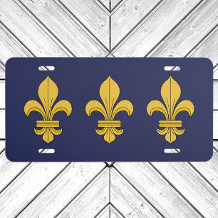 Fleur-de-lis License Plate