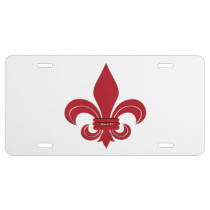 Fleur de Lis License Plate