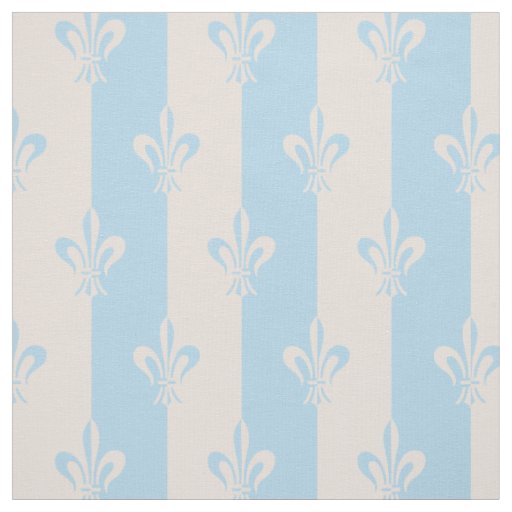 Fleur de Lis Light Blue & Pink Champagne Fabric