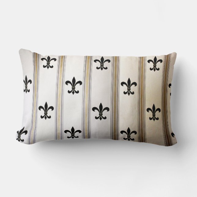 Fleur-de-Lis Lumbar Pillow (Front)