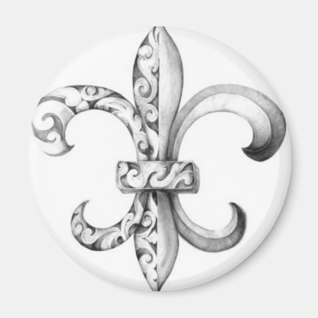fleur-de-lis magnet (Front)
