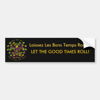 Fleur de lis Mardi Gras 2011 V-1 Bumper Sticker