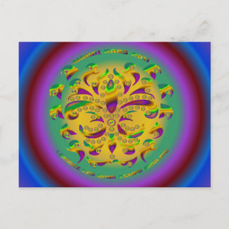 Fleur de lis Mardi-Gras 2011 V-2 Postcard