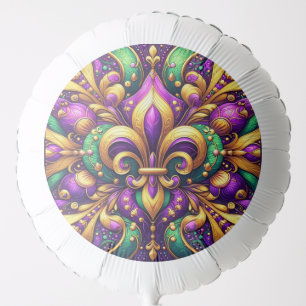 fleur de lis mardi gras balloon