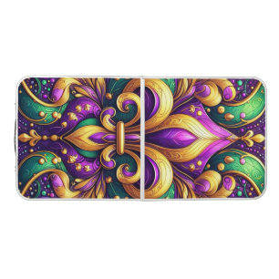 fleur de lis mardi gras beer pong table
