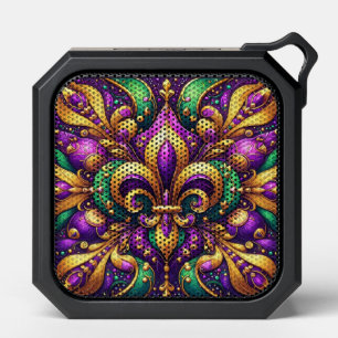 fleur de lis mardi gras bluetooth speaker