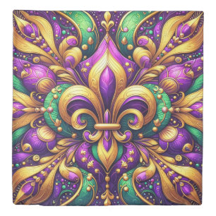 fleur de lis mardi gras duvet cover