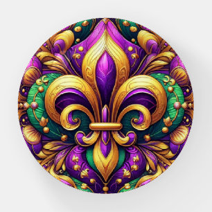 fleur de lis mardi gras paperweight