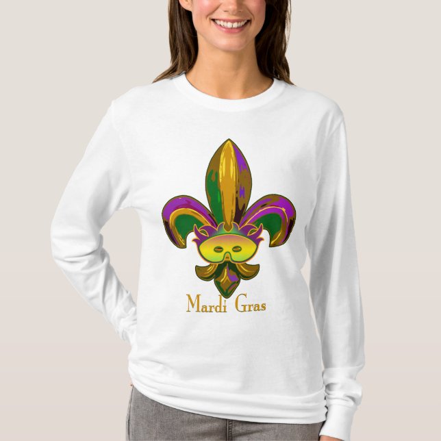 Fleur de lis Mask T-Shirt (Front)