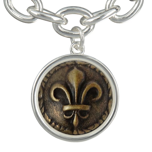 Fleur De Lis Medallion Bracelet (Design)