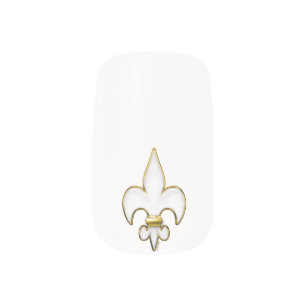 Fleur De Lis Minx Nail Art