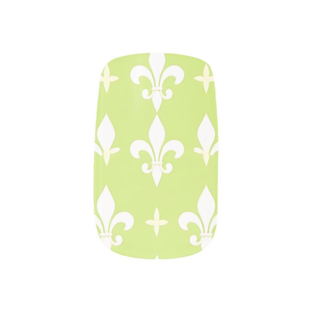 fleur de lis minx nail art (Left Thumb)