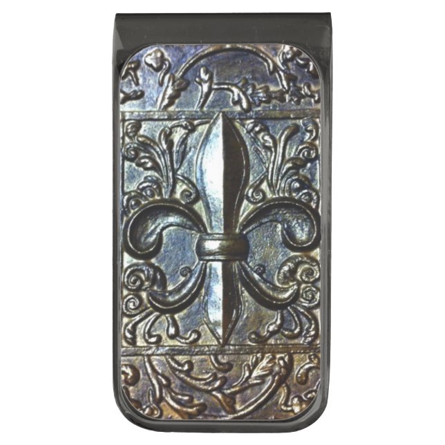 FLEUR DE LIS MONEY CLIP (Front Vertical)
