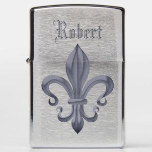 Fleur De Lis Monogram Zippo Lighter