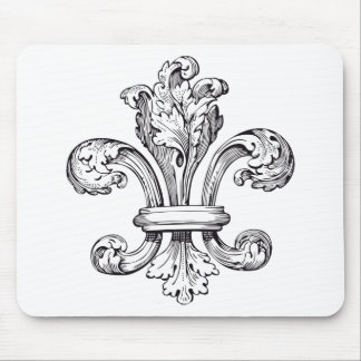 fleur de lis mouse pad