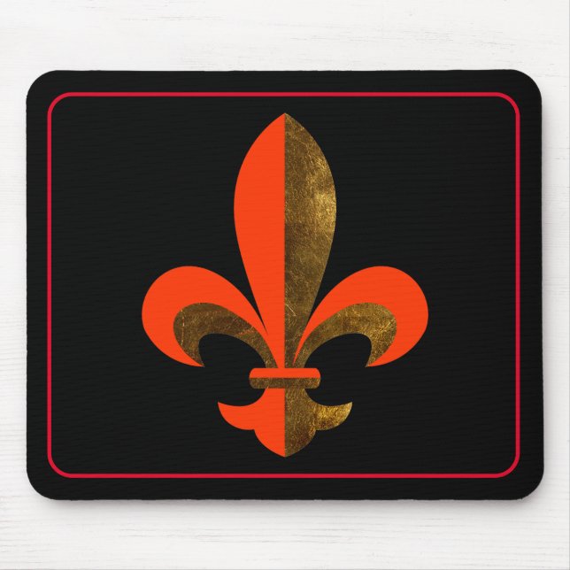 Fleur-de-lis Mouse Pad (Front)