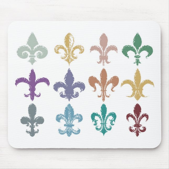 Fleur de Lis Mouse Pad (Front)